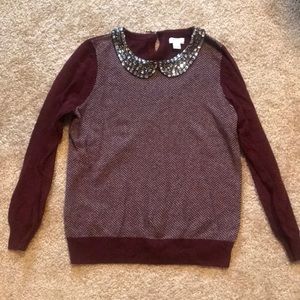 J.crew beaded sweater
